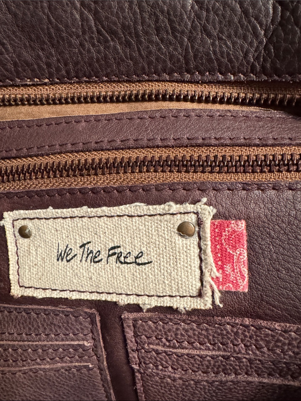 Unisex Multicolor Convertible Leather Bag - Picture 4 of 7